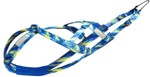 Hundezuggeschirr,Hundeschlittengeschirr, Reflektierendes Mehrzweck-Hundegeschirr, Welpengeschirr, Atmungsaktives Hundetrainingsseil, Outdoor-Hundeseil für kleine große Hunde