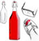 KADAX Bügelflaschen mit Bügelverschluss, 1 Liter, 1 Stück, leere Glasflaschen, Flaschen zum Befüllen, Saftflaschen aus Glas, Bügelflasche für Likör