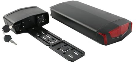 Batteria per bici elettrica da 36 V/48 V 13 Ah/14 Ah/15 Ah/17,5 Ah con luce posteriore - Supporto per batteria al litio per motori da 250 W, 350 W, 500 W, 750 W e 1000 W (36V 13AH)