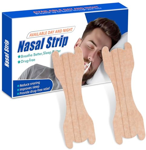 Bandelettes Nasales,Améliore la Respiration et Réduit le Ronflement, Tenue Forte, Confortable et Hypoallergénique, Taille Universelle, 30 Pcs, Idéales Sommeil,Sport,Rhume (Beige)