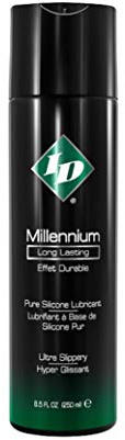 ID Millennium Silicone Lube 250ml – Premium Long Lasting Anal Lube for Enhanced Pleasure - Waterproof Sex Lubricant for Shower and Water Play 8.5fl.oz