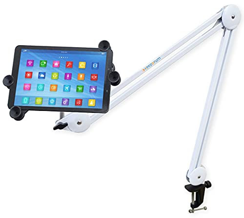 keepdrum IPH02 variabel surfplatte-PC-hållare MS138 mikrofonarm vit