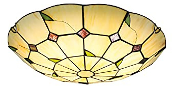 Stile Lampada da soffitto con Montaggio ad Incasso Lampada da soffitto a LED con Paralume in Vetro colorato Lampada da soffitto a Sospensione per Camera da Letto Soggiorno-Bianco 50x12cm(20x5inch)