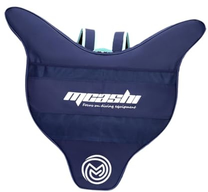Lljsszr Tote Bag for Diving Equipment with Zipper Closure and Monofin, Blue
