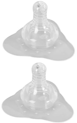 DECORNIJIA 2 Stück Silikon Stillhütchen aus Lebensmittelechtem Material mit Aufbewahrung für Stillende Babys Brustwarzenschutz