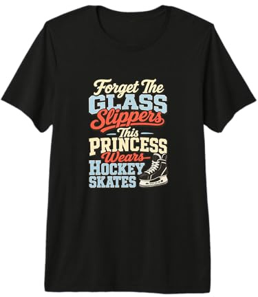 Princesa Viste Patines de Hockey sobre Hielo Humor Camiseta Premium