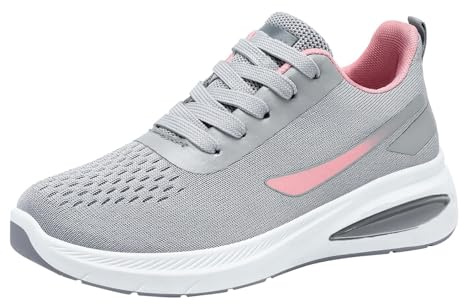 Generisch Zapatillas de caminar para mujer, zapatillas antideslizantes - Pie ancho, zapatos descalzos, suela suave, cómodas, zapatillas deportivas, ultraligeras, ocio, transpirables, zapatillas de