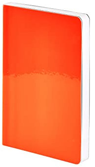 Nuuna Notizbuch A6 | Candy S - Neon Orange | Dotted Journal | 2,5mm Punktraster | 176 nummerierte Seiten | 120g Premium-Papier | glänzend | nachhaltig produziert in Deutschland