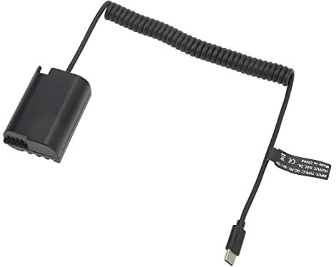 Yunseity Dummy-Akku, DC-Koppler Typ C auf DMW BLK22 Dummy-Akku-Netzteil, für Lumix S5 DCS5 DCS5K GH5M2 GH6 Digitalkamera