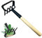 Ergo Cultivator Hoe,maxant Stirrup Hoe and Cultivator Garden Tool Heavy Duty Weeding Gardening Hand Tools 36cm for Garden Planting Loosening Soil