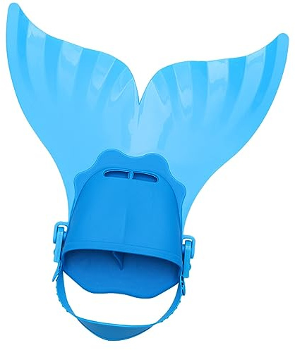 Kisangel Kids Mermaid Flippers Swimming Fins for Swim Training and Open Water Durable Comfortable Portable 15.7X15.7X5.9 Inches