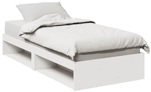 vidaXL Diván sin colchón Blanco 75x190 cm Madera Maciza de Pino, sofá Cama, sofá Cama, sofá Cama cómodo, Cama de Invitados, sofá Cama cómodo