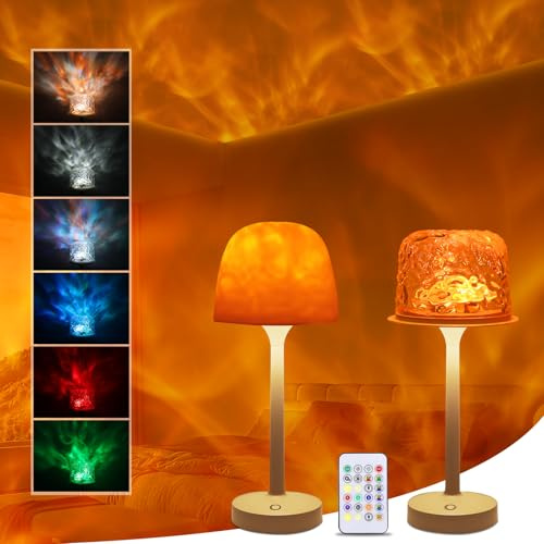 Northern Lights Aurora Projector Light, RGB 16 Colors Galaxy Projector Sensory Lights with Remote Control, Touch Bedside Lamp Night Light Adjustable Brightness Table Lamps for Bedroom Playroom