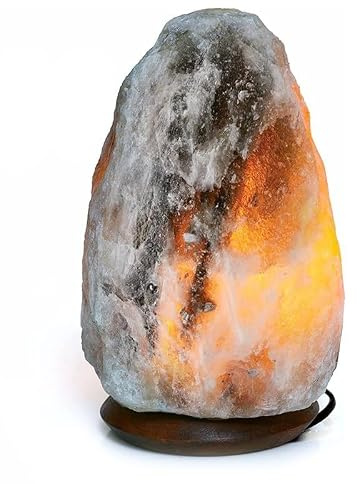NALE. Lámpara de Sal del Himalaya Esotérica Natural 2-3 kg. | Lámpara Mística de Roca con Luz Cálida para Limpieza de Energías, Altar y Meditación | Decoración Zen Feng Shui Hogar