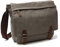 Rufun Bolso Bandolera de Hombro Lienzo Laptop Maletín Bolsa para la Escuela (gris, L)