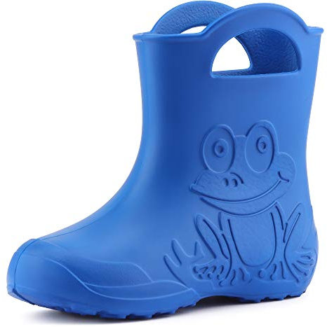 Ladeheid Eva federleichte Kinder Gummistiefel für Jungen und Mädchen Regenschuhe Bequeme und wasserdichte Regenstiefel Kinder LA-CA-01