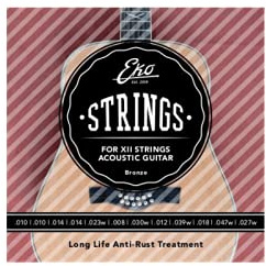 EKO GUITARS - CORDE CHITARRA ACUSTICA XII BRONZE 10-47 LIGHT SET/12