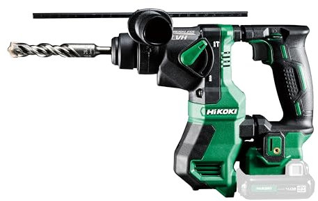 HiKOKI Akku-Bohrhammer DH12DD (12V, Li-Ion, 1.2J, Brushless, Elektronisches Tiefenbohrmanagement, inkl. 2x 2.0 Ah Akku und Ladegerät)
