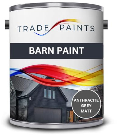 Barn Paint - Anthracite Grey Ral 7016 Matt Finish - 5 Litre…