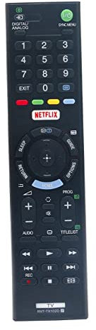 Télécommande de Remplacement AULCMEET RMT-TX102D Compatible avec Les téléviseurs LED 3D Sony 4K KDL-40R510C KD-55X720E KD-43X720E KD-49X720E KDL-32R500C KDL-40W650D KDL-48R530C
