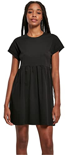 Urban Classics TB5040-Ladies Organic Empire Valance Tee Dress, Vestito Donna, Black, L