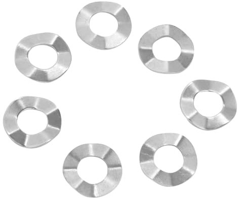 Agatige Rondelles Metal INOX M10, Rondelle Incurvée, Rondelles à Ressort en Acier Inoxydable, Rondelles à Ressort, Outils de Verrouillage(M10)