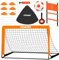 Yimore Porta Calcio Bambini 120×90×90 cm, Pieghevole da Giardino con Accessori Allenamento e Borsa, Regalo per Bambini e Adolescenti