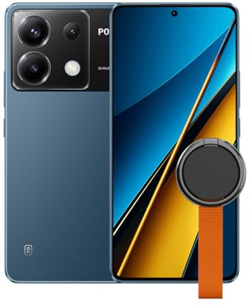 Xiaomi Poco X6 - Smartphone de 12+256GB, Pantalla AMOLED de 6.67” 120Hz 1.5K, Snapdragon 7s Gen 2, Triple cámara de hasta 64MP, 5000mAh, Azul (Versión ES)