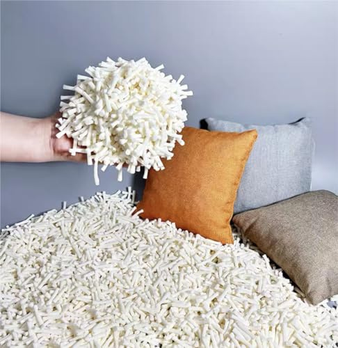 Strimlat skum med hög densitet för fyllning av bönpåse, bönpåse, fyllning, konst, hantverk, minnesskum, ersättningsfyllning för kudde, fyllda djur (5,5 kg)