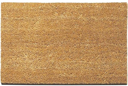 Comart - Zerbino Natural in Cocco - 40x60 cm - Zerbino per Ingresso Esterno e Interno - Fondo in PVC Antiscivolo - Tappeto Fuori Porta - Asciugapassi Facile da Pulire e Resistente - Rettangolare