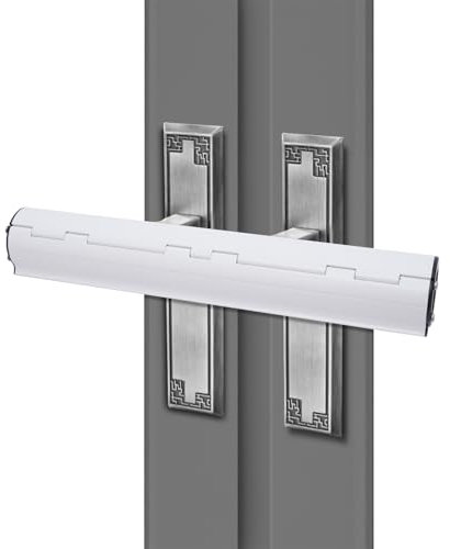 Homvvi Patio Door Lock, Patio Door Security Locks for French Doors Conservatory Doors - French Door Security Lock Fits 2 Horizontal Handles, No Tools Required, 33x5cm