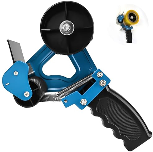 Paketbandabroller, Klebebandabroller, Geeignet zum Schneiden von Bändern mit einer Breite von 52-60 mm（Blau）