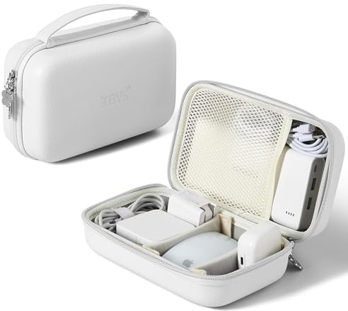 Linpr Kabelväska för MacBook, Bärbar Väska för Elektroniktillbehör, Iiten Resekabelarrangör för Elektroniktillbehör, MacBook-Nätadapter, laddkabel, USB-minne, Powerbank | Liten vattentät elektronisk organiserare kabelväska, praktiska resetillbehör för laddningskablar, USB, powerbank