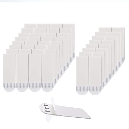 48 strisce adesive per cornici da parete, senza chiodi, resistenti, impermeabili, per cornici, poster, specchi e decorazioni (medie 46 x 16 mm)