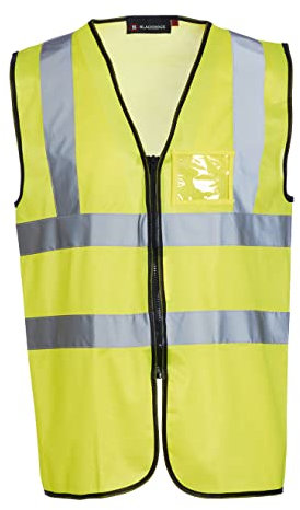 Blackrock Hi Vis Executive ärmellose Weste Gelb Warnweste, Männer und Frauen in voller Länge Zip, leicht, reflektierende hohe Sichtbarkeit Sicherheitskleidung, vollständig EN zertifiziert