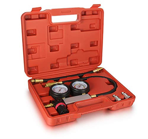 Madlife Garage Druckverlust KFZ Tester Druckverlusttester Druckverlustprüfer Kompressionstester Kompressionsdruck Prüfer KFZ Zylinderdruck Kompressionsdruckprüfer