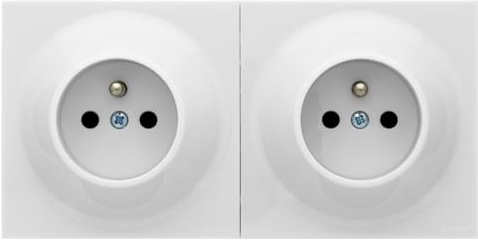 FONTINI - FONTINI Neo Evo Prise de courant double 2P+T saillie complète blanche