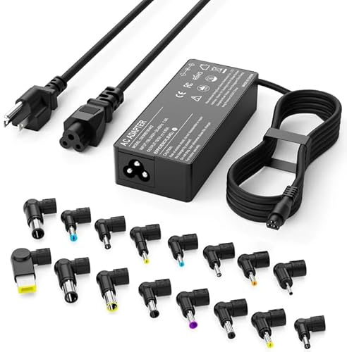 90W WENYAA Universal Laptop Charger Compatible with HP Dell Asus Lenovo Acer Sony Gateway Notebook Ultrabook AC Adapter Chromebook Power Supply Cord with 16 Tips