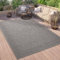 Paco Home Outdoor Teppich Wetterfest Balkon Küche Wohnzimmer Orientalisches Muster Vintage Optik Einfarbig 3D Modern, Grösse:200x280 cm, Farbe:Anthrazit 2