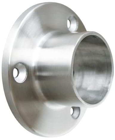 Fittingadapter - Flansch zum kleben, für Fittinge Ø 33,7x2,0 Edelstahl V2A Rohrflansch Flansch Wandflansch Bodenanker Ronden Ronde für Rohre Geländerbau Geländer Treppen Balkongeländer ...