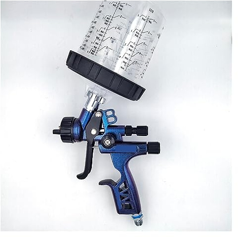 Aerografo per Verniciare, Pistola a spruzzo pneumatica Pistole for verniciatura con ugello da 1,3 mm Strumento di spruzzatura automobilistico Pistola a spruzzo ad aria a base d'acqua(1.3kit blue A)