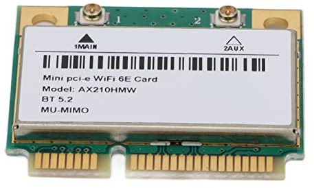 Xiuganpo Drahtlose Karte Hocheffizienter Übertragungsnetzwerkadapter für Computerzubehör, 6-GHz-PCIE-Schnittstelle Drahtlose Netzwerkkarte für Gaming-Enthusiasten