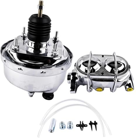 Actuator Handbrake Control Unit 7 Power Brake Booster Master Cylinder Chrome Brakes Custom Car Parking Pull Handle