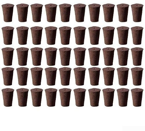 HEIBTENY Esponja de plantación para cultivo sin suelo, medio de cultivo de musgo natural con tierra negra para una germinación rápida, ideal para verduras, flores, frutas y hogar (50 piezas)