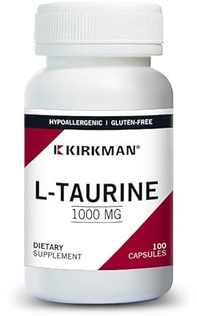 Kirkman L-Taurine 1000 mg - Hypoallergenic | 100 Vegetarian Capsules