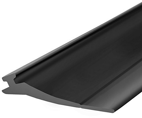STEIGNER Garagentor Dichtung Bodenabdichtung aus PVC, 2,5 m, 52 mm x 2 mm, SBD03
