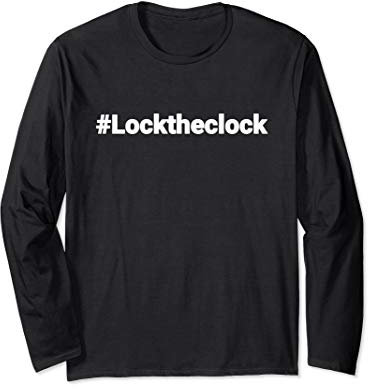 Sperren Sie die Uhr, keine Sommerzeit mehr. Langarmshirt