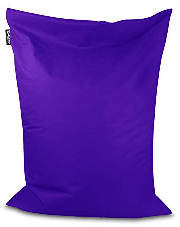 BuBiBag Sitzsack - rechteckiges Bodenkissen ohne Rand in 32 Farben und 3 Größen - Outdoor Sitzsäcke Indoor Beanbag für Kinder und Erwachsene (Lila-170x150 cm)