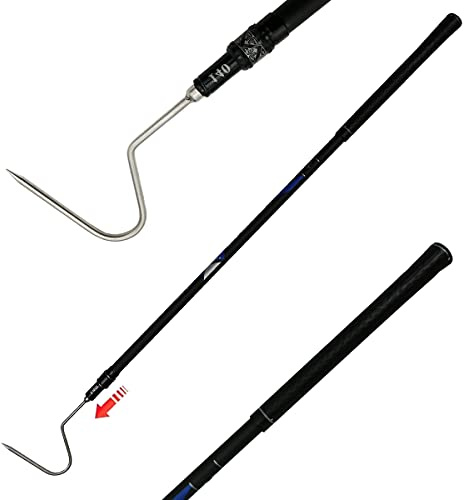 Dutypro 60 inch Snake Hook Catcher Stick Tongs Grabber Handling Tool Kit for Rattlesnakes Python Copperhead Removal Catching （ 2 Sections ）