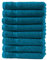 Zestri Frottier Gästehandtuch 8er-Set | Petrol 30x50 | 100% Baumwolle 500g/m² | Öko-Tex Standard 100 Handtuch Gästetuch